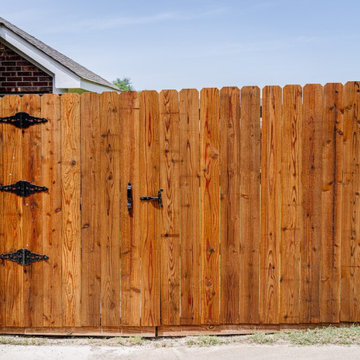 Side By Side Cedar Fence Replacement