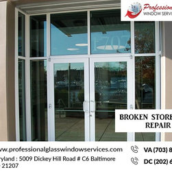 Call us today for Broken Storefront Repair Service - Windows