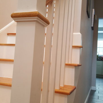 Railings with custom newel posts