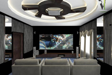 Beautiful Home Theatre Design from v-interiors
