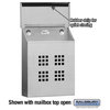 STAINLESS STEEL MAILBOX-DECORATIVE-VERTICAL STYLE