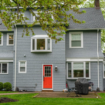 Silver Siding Brings Out The Natural Beauty Of South Orange Home