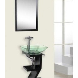 DreamLine 16" x 18" Glass Vanity DLVG-208 - Bath Products