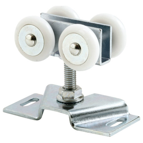 Pocket Door Roller & Bracket, Nylon Ball Bearing Wheels, 2Pk