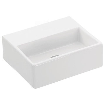 WS Bath Collections Quattro 30.00 Quattro 13" Rectangular Ceramic - White