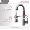 STYLISH Pull Down Kitchen Faucet  K-107N Matte Black