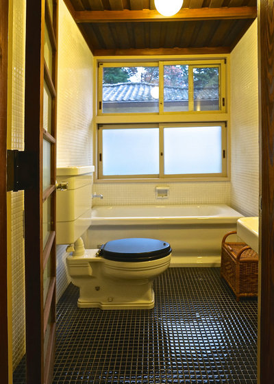 Восточный Ванная комната Maekawa House