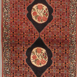 Persian Bijar runner 2'4 X 9'8 - Area Rugs