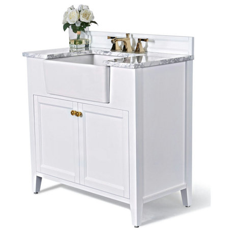 Adeline 36" Bath Vanity Set, White