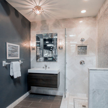 The Tile Shop - Mixed Material Chic Bathroom