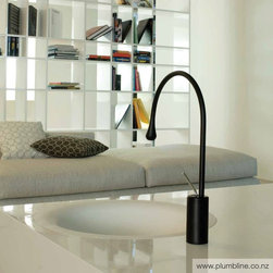 Goccia Mid Basin Mixer R90mm Spout - Bathroom Basins