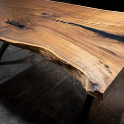 Live Edge Black Walnut Dining Table - Dining Tables