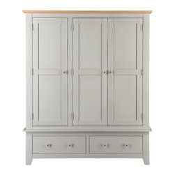 Chester Grey Triple Wardrobe - Armoires And Wardrobes