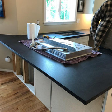 12054 - Absolute Black Leathered Granite Project