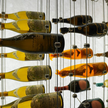 Floating Wine Display Innovation