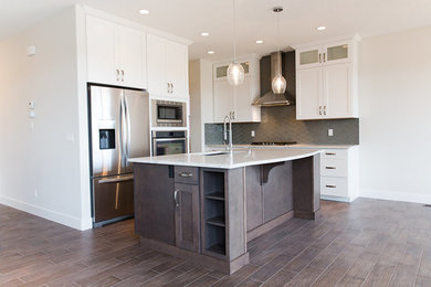 Inspiration for a transitional kitchen remodel in Calgary