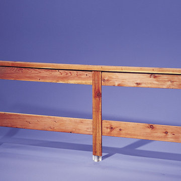 Wood Ranch Rail Fence with PostMaster® Steel Fence Post System