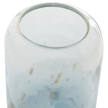 Contemporary Blue Glass Decorative Jars Set 83388