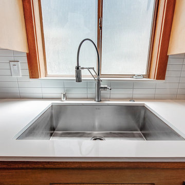 Midcentury Modern Kitchen w/ Undermount Sink