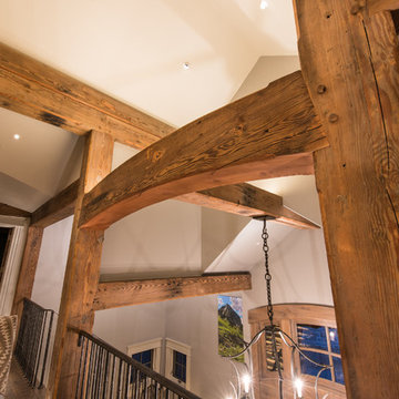 Reclaimed Douglas Fir Timber Frame: Original Smooth Planed Patina