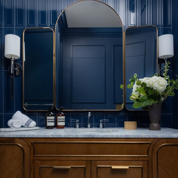 Striking Guest Bathroom - Purchase, NY