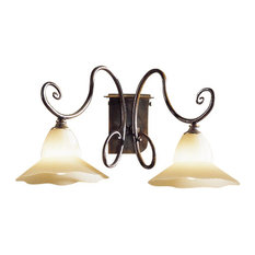 Country Line 1812 Wall Scone, Verdigris And Rust, White Scavo