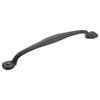 Refined Rustic Appliance Pull, 12" Center to Center, Black Iron