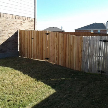 new wood fence board on board carrollton