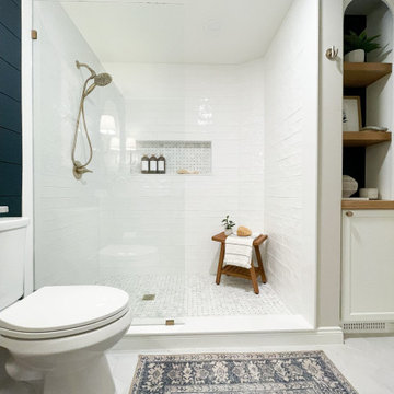The Hawk Project: The Vintage Blue Bathroom
