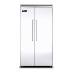 Viking 42" Built-in Side By Side Refrigerator White | VCSB5422WH - Refrigerators