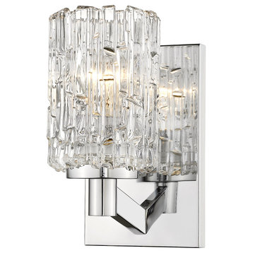 Z-Lite 1931-1S-CH Aubrey 1 Light Wall Sconce in Chrome