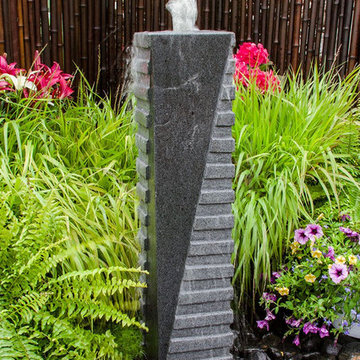 Polished Diagonal Granite Fountain Kit