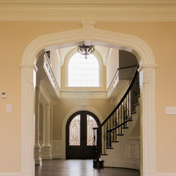 Project #45 | Curved Oak & Wrought Iron Staircase