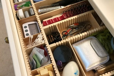 Bathroom Drawer Organizers - Orderly Drawer maple custom inserts