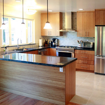 Sunnyvale Eco Friendly mEco Toffee Bamboo Kitchen
