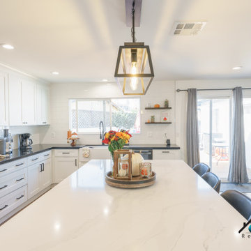 Kitchen & Living Room Remodel in Reseda
