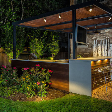 Elmhurst Contemporary Outdoor Family Friendly Landscape