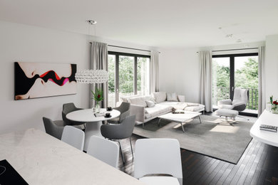 Inspiration for a modern living room in Cologne.