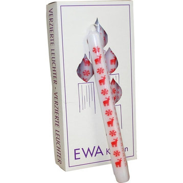 German Advent Candle, White