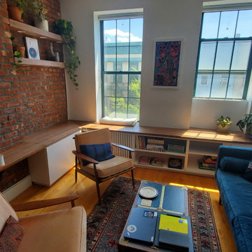 Living Room Window Reading Bench