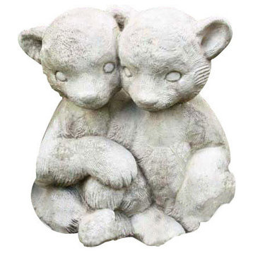 Twin Bear Cubs 14", Cp Garden Animal Statue