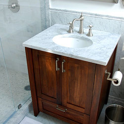 Mahogany and Marble Vanity - Vanity Tops And Side Splashes