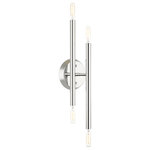 Livex Lighting - Livex Lighting 46771-05 Soho - Four Light Wall Sconce - An iconic wall sconce, the Soho features a polisheSoho Four Light Wall Polished ChromeUL: Suitable for damp locations Energy Star Qualified: n/a ADA Certified: YES  *Number of Lights: Lamp: 4-*Wattage:60w Candelabra Base bulb(s) *Bulb Included:No *Bulb Type:Candelabra Base *Finish Type:Polished Chrome