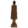 21" Standing Semui-in Rust Patina Buddha Statue
