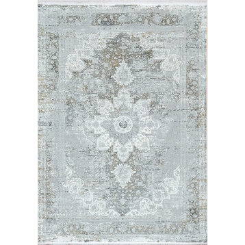Ruby Gray Area Rug, 6.7'x9.6'
