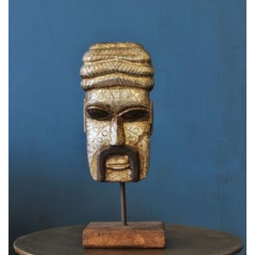 Metallic Mask On Stand