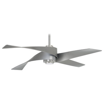 Minka Aire Artemis IV 64" LED Ceiling Fan, Brushed Nickel