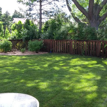 Naperville Patio, Landscape, regrade for drainage and sod