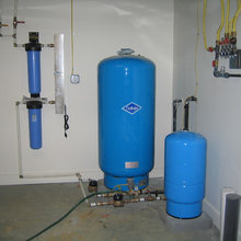 Well water sytsem and storage tanks