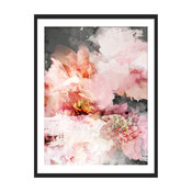 "In Bloom" Floral Art Print, Black Framed, 40x50 cm